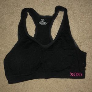 Black sports bra